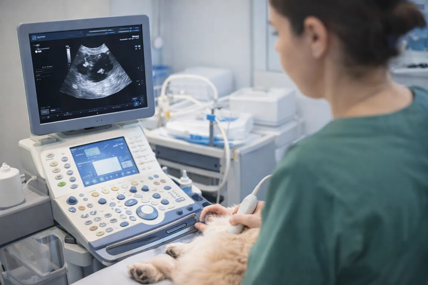 Imagen referencial de ecografía veterinaria